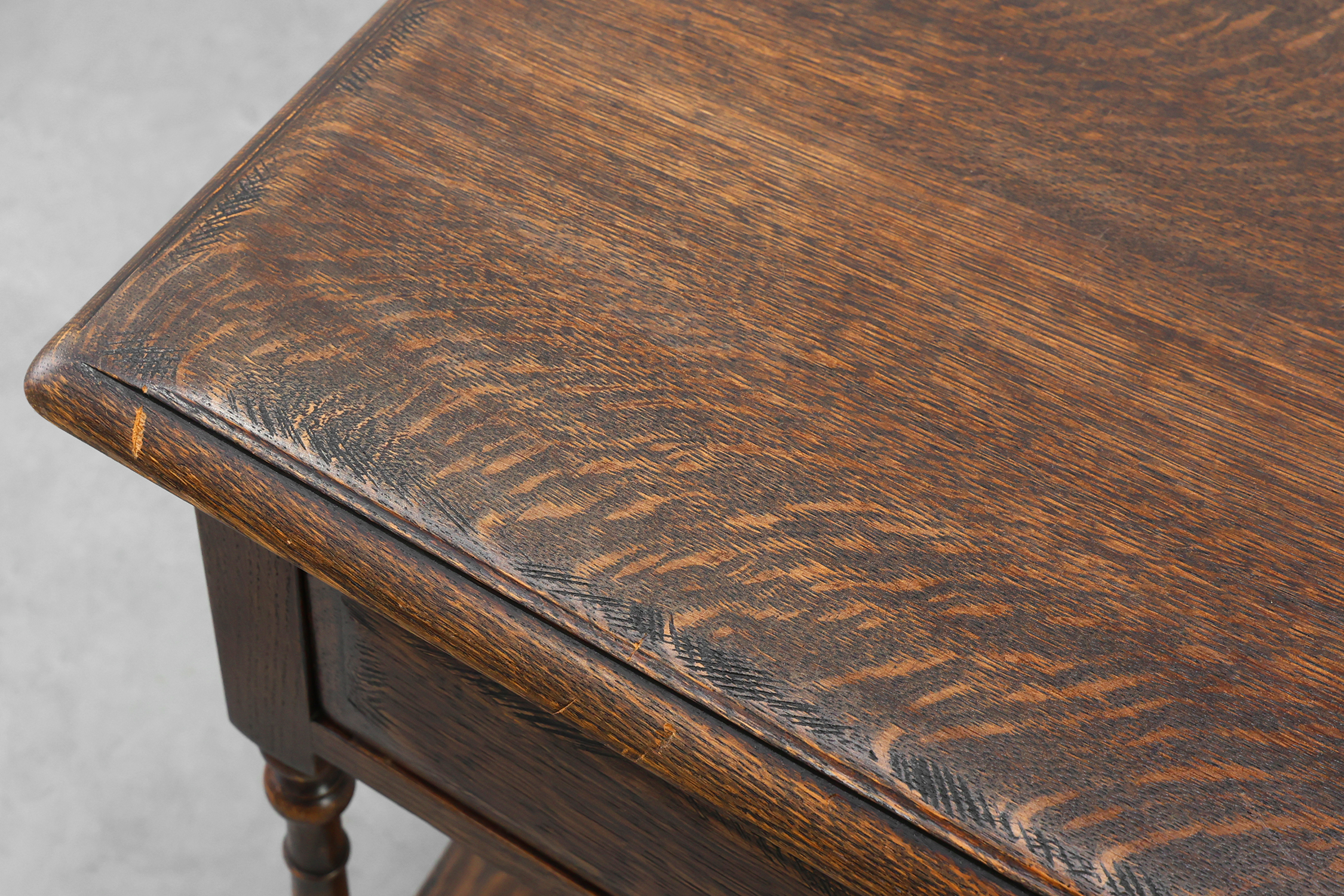 Small rustic cabinet with drawer or nightstand in oak, France 19th centurythumbnail